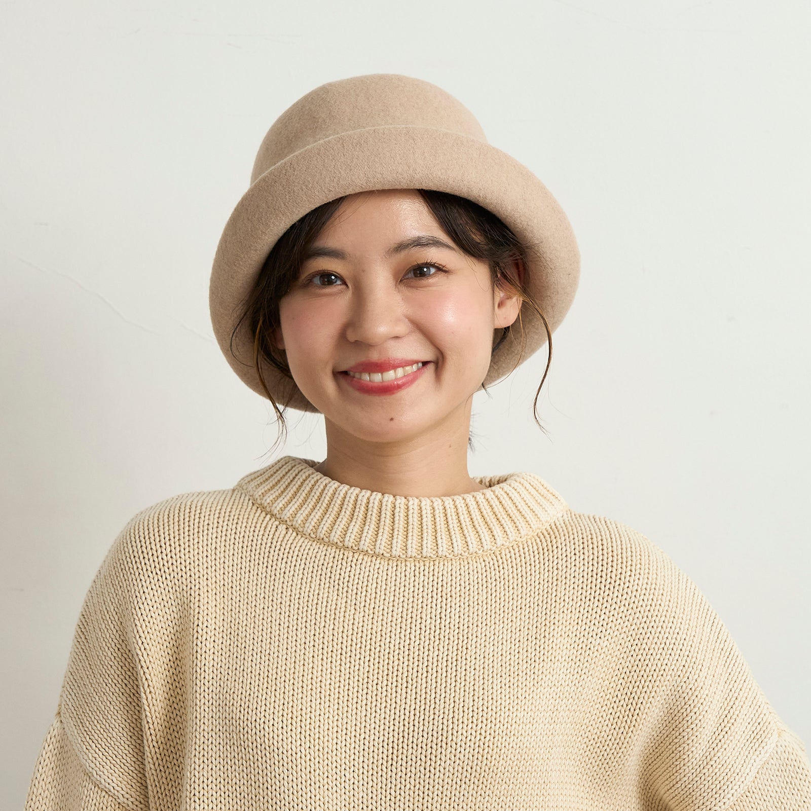 ウールブルトンハット (ニットリボン)