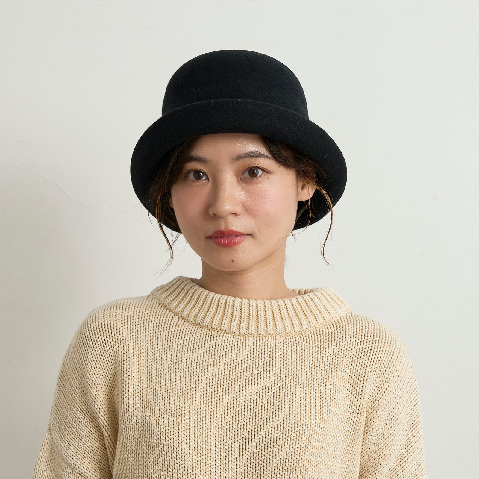 ウールブルトンハット (ニットリボン)