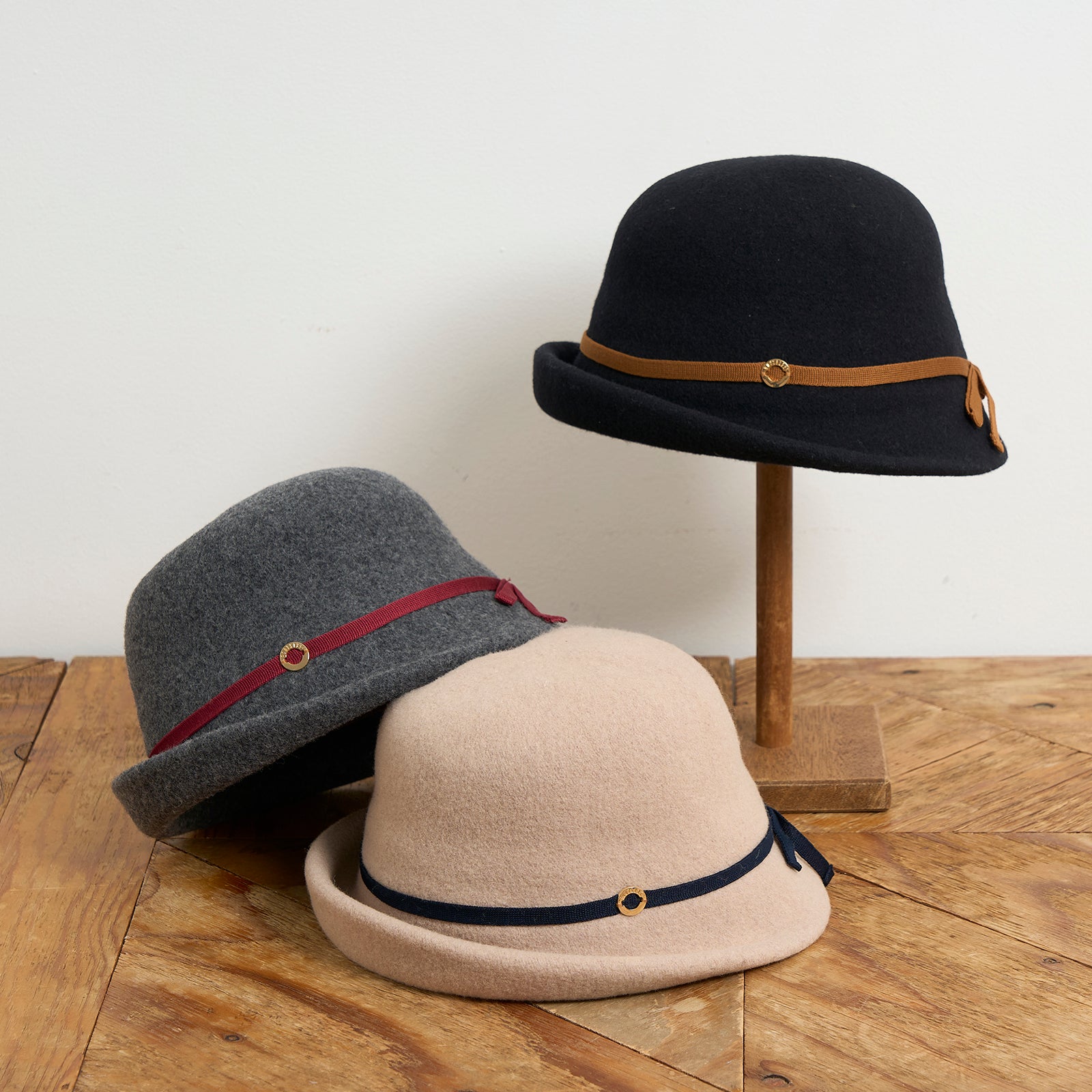 ウールブルトンハット (ニットリボン)
