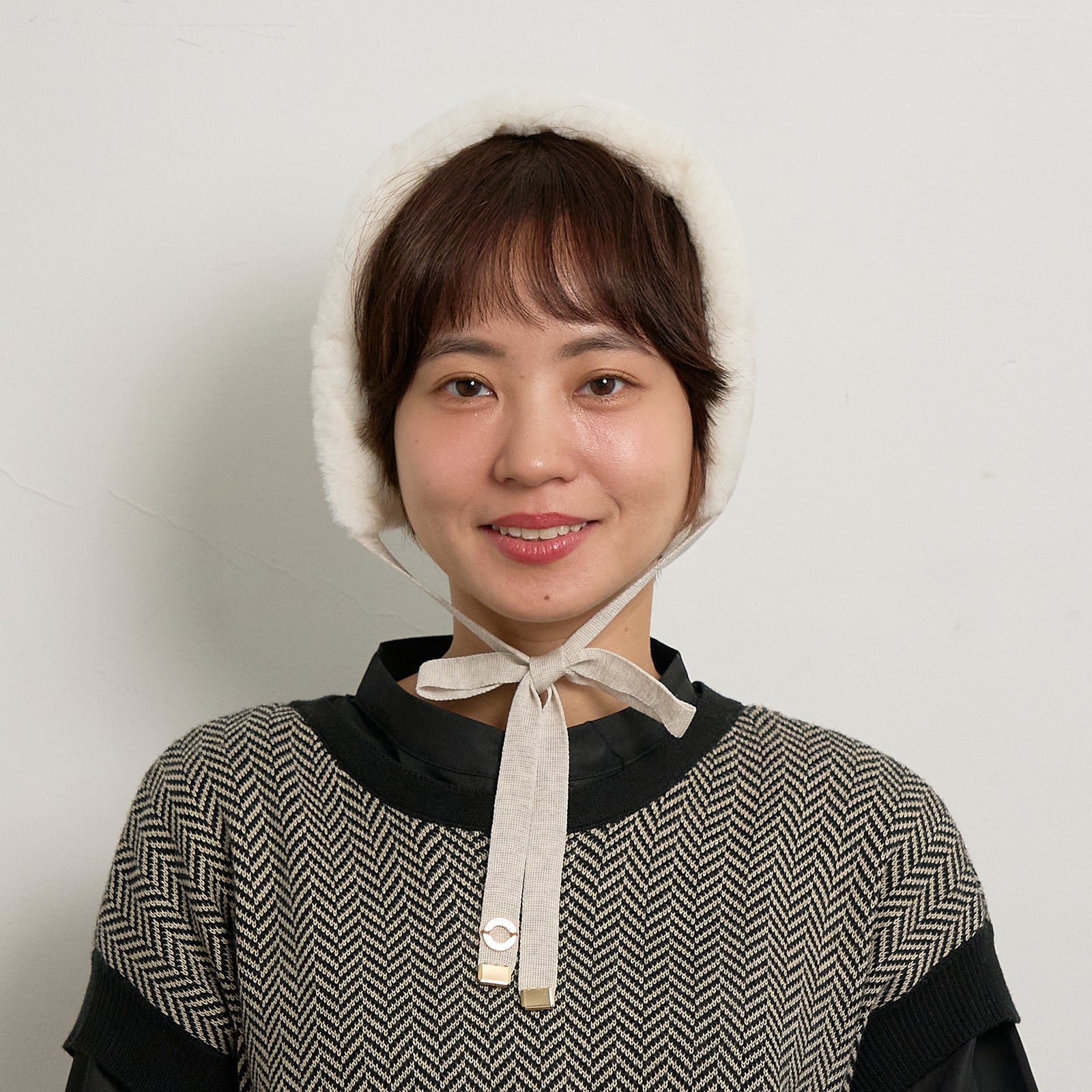 スエードボンネットフード