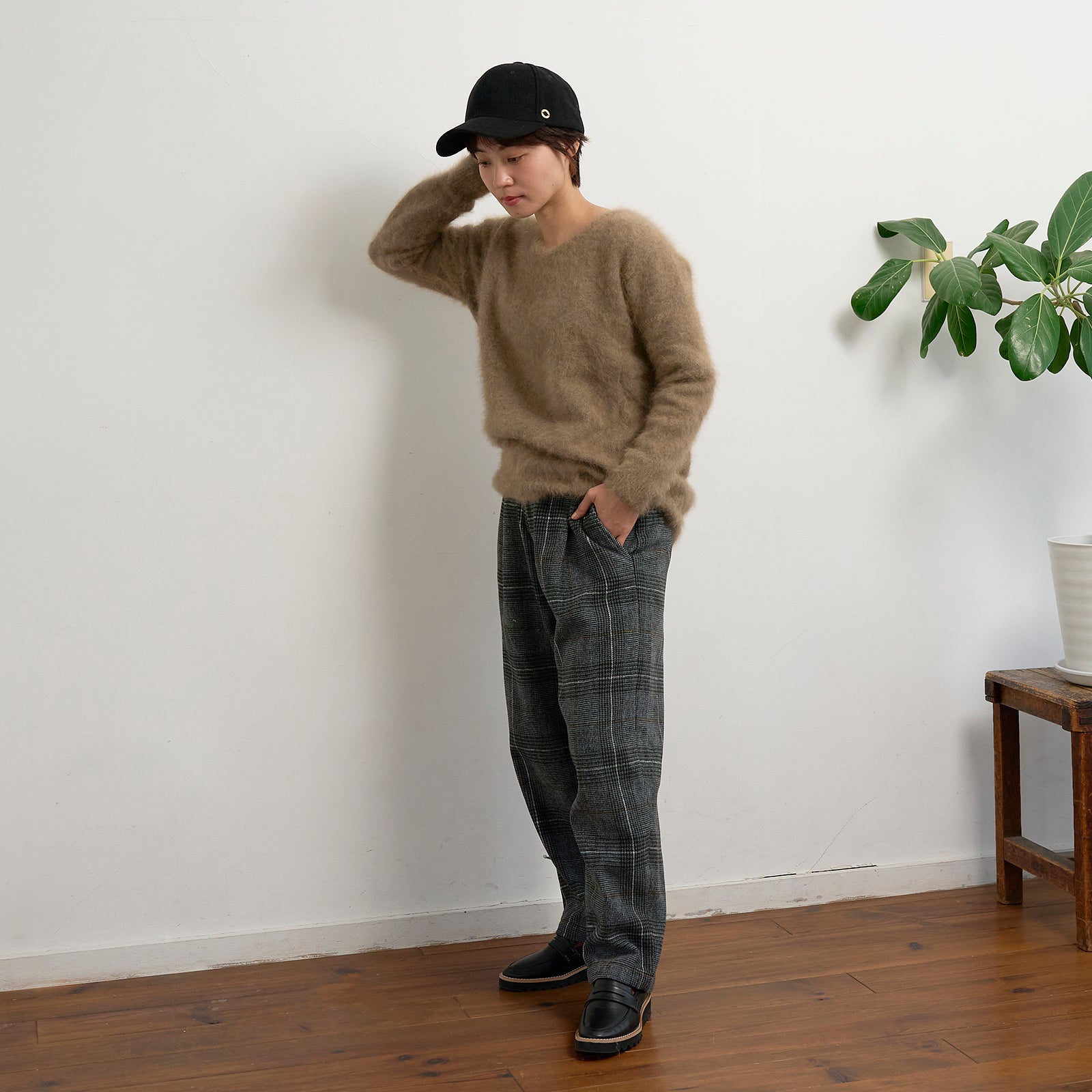 コーデュロイキャップ