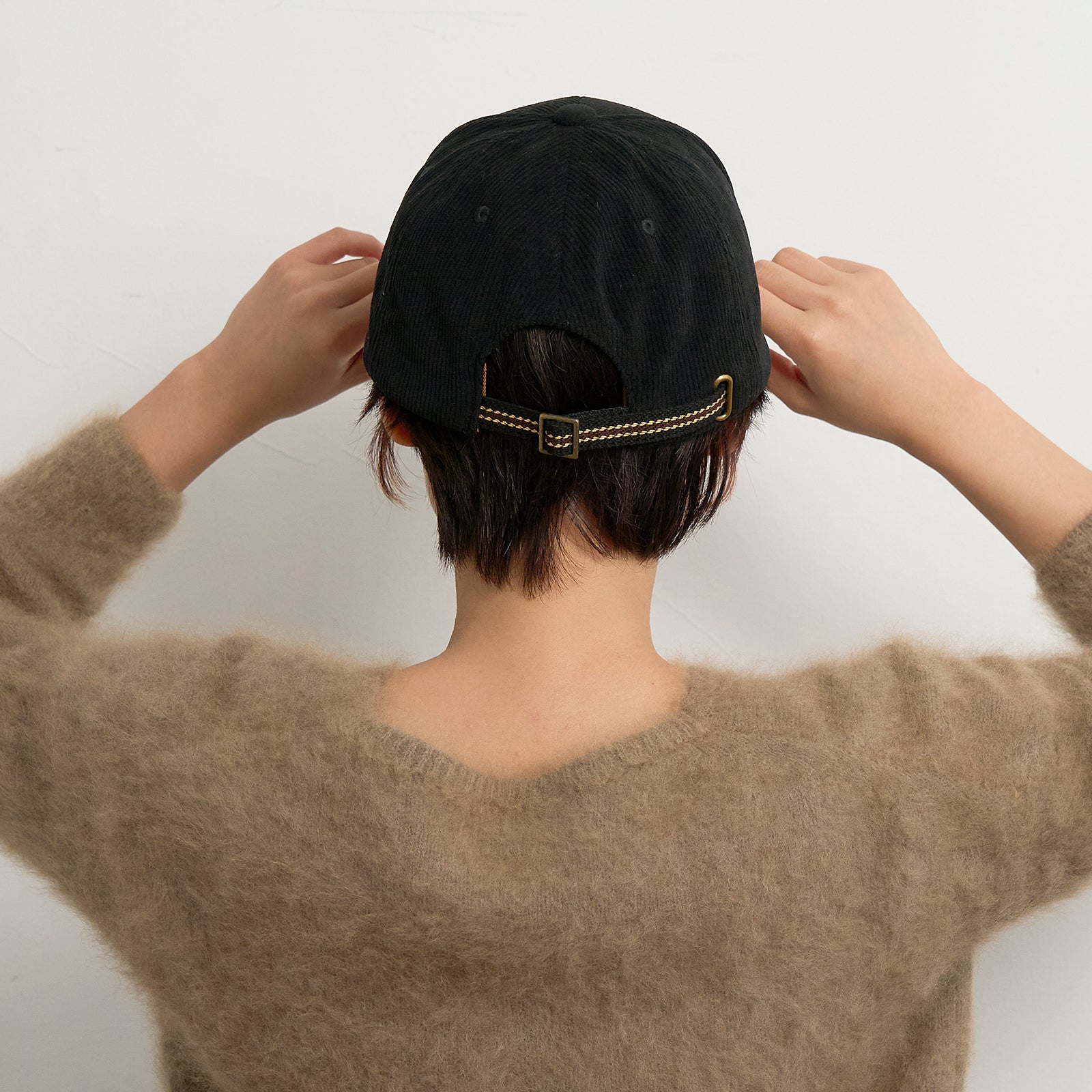 コーデュロイキャップ