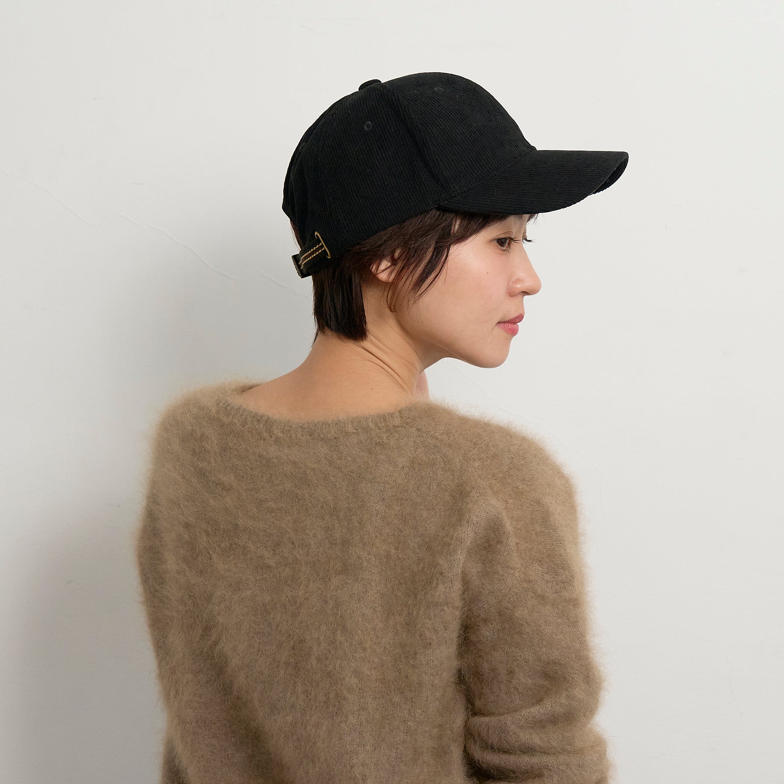 コーデュロイキャップ