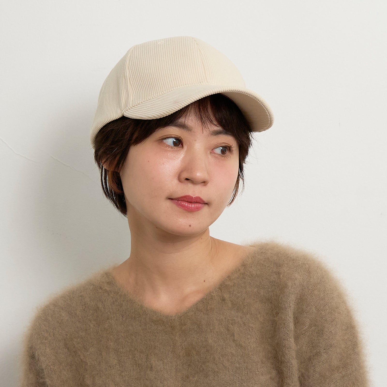 コーデュロイキャップ