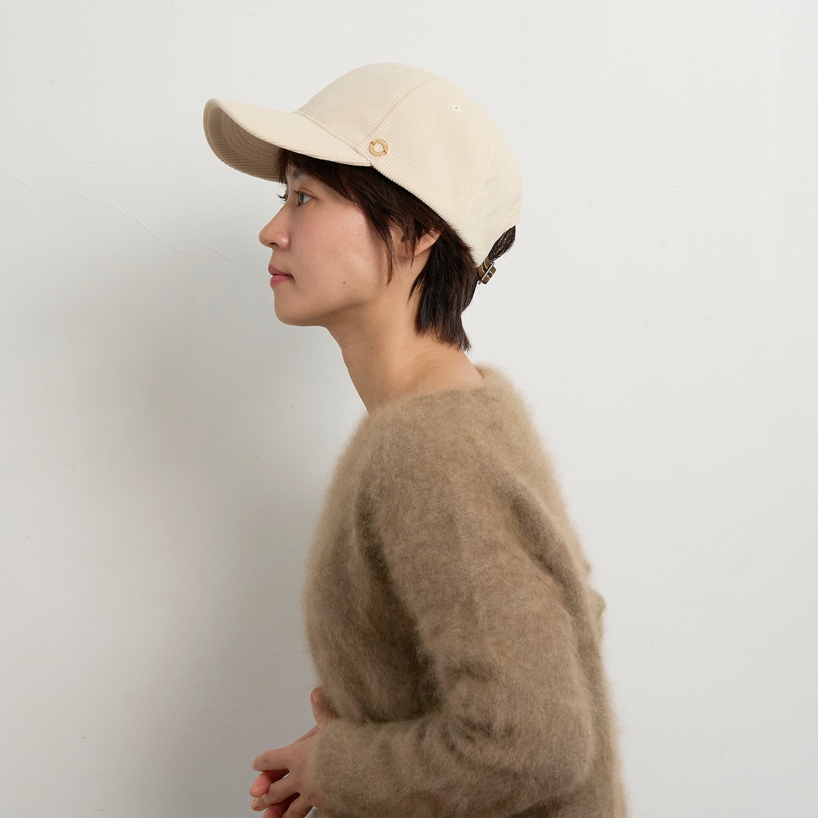 コーデュロイキャップ