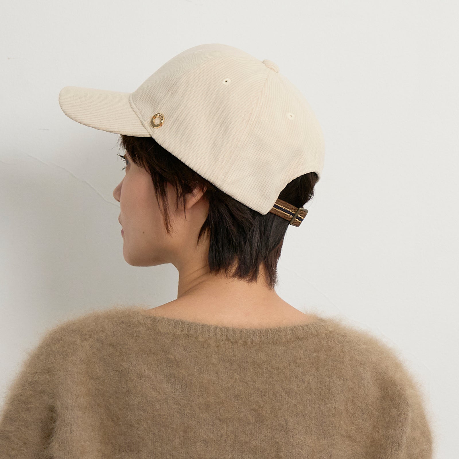 コーデュロイキャップ