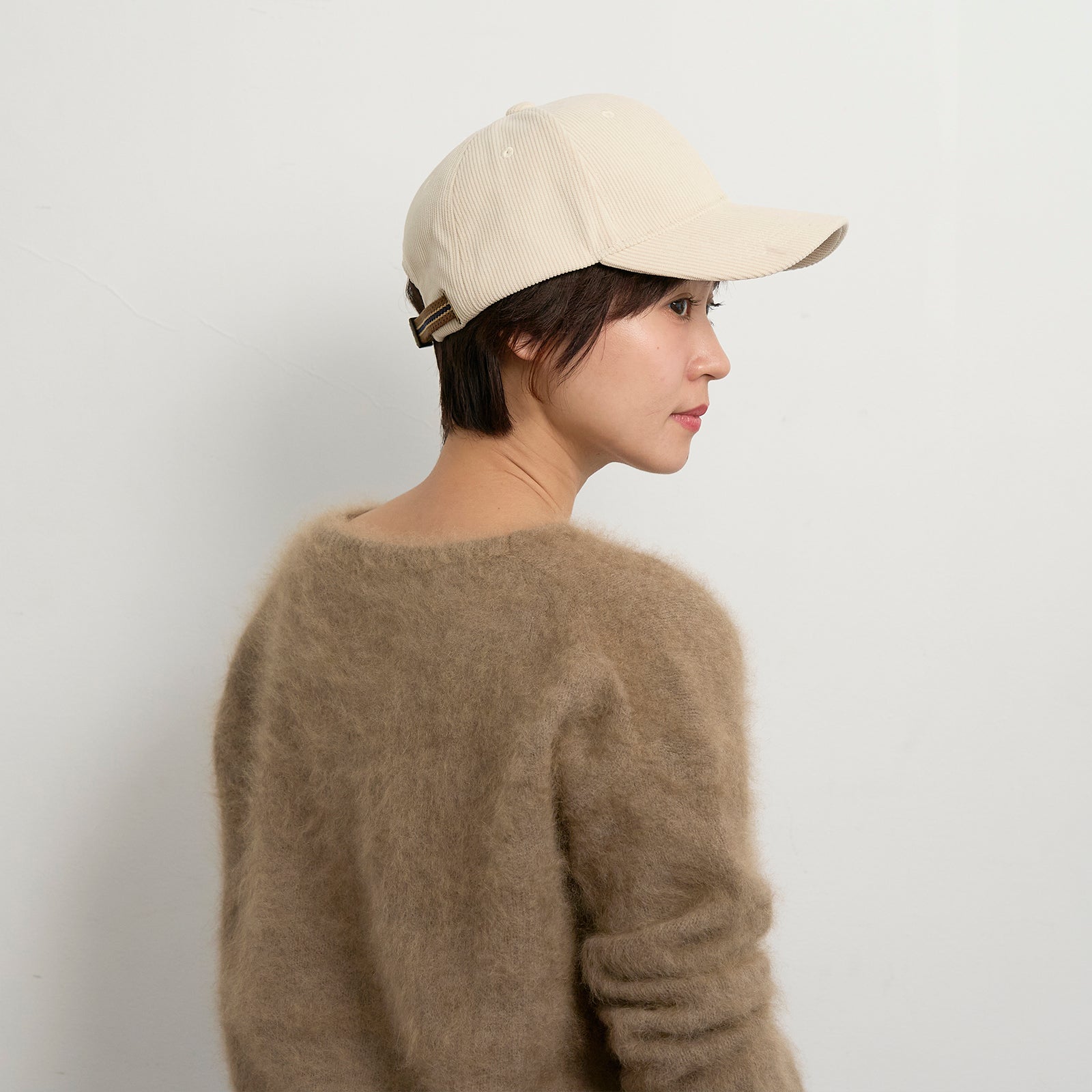 コーデュロイキャップ