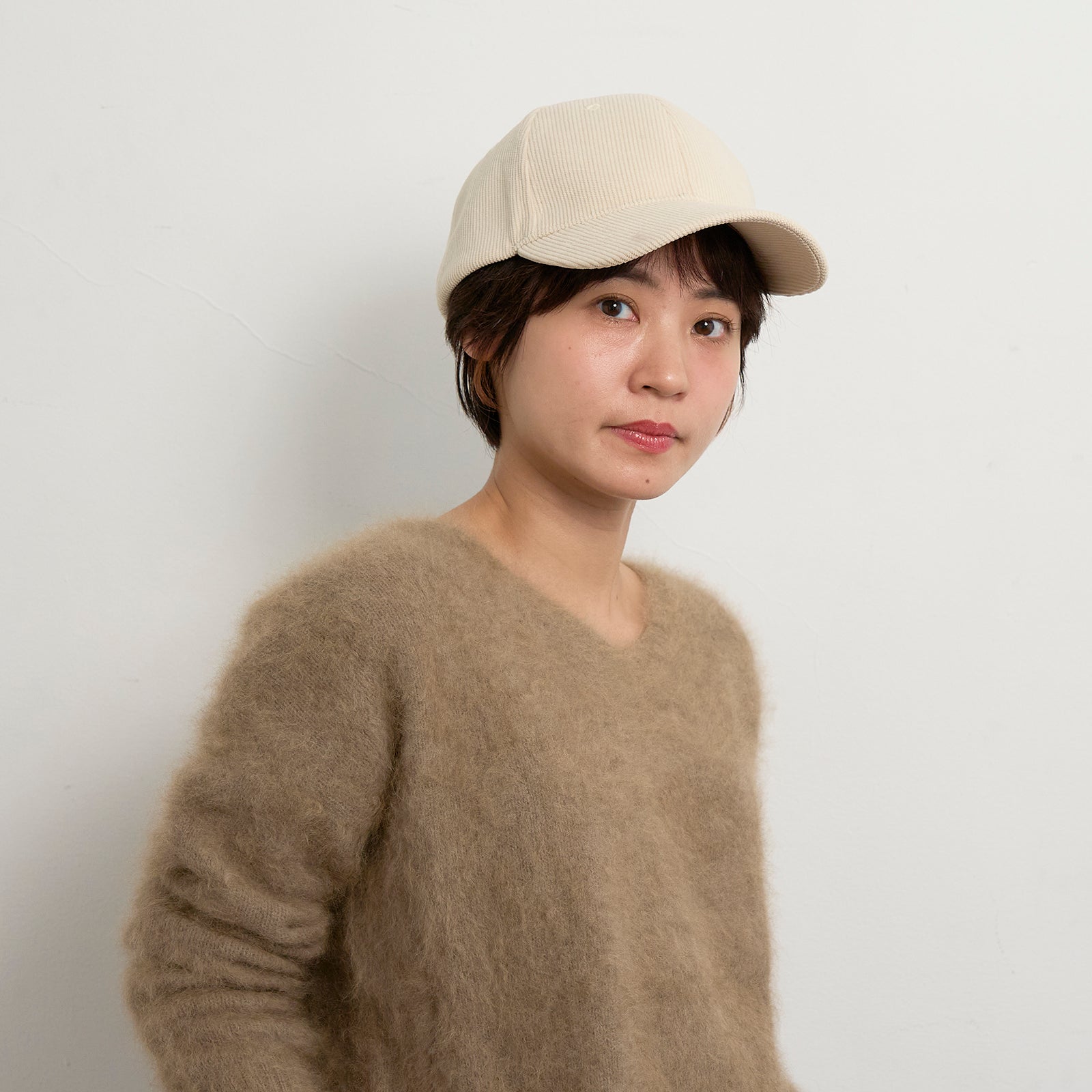 コーデュロイキャップ