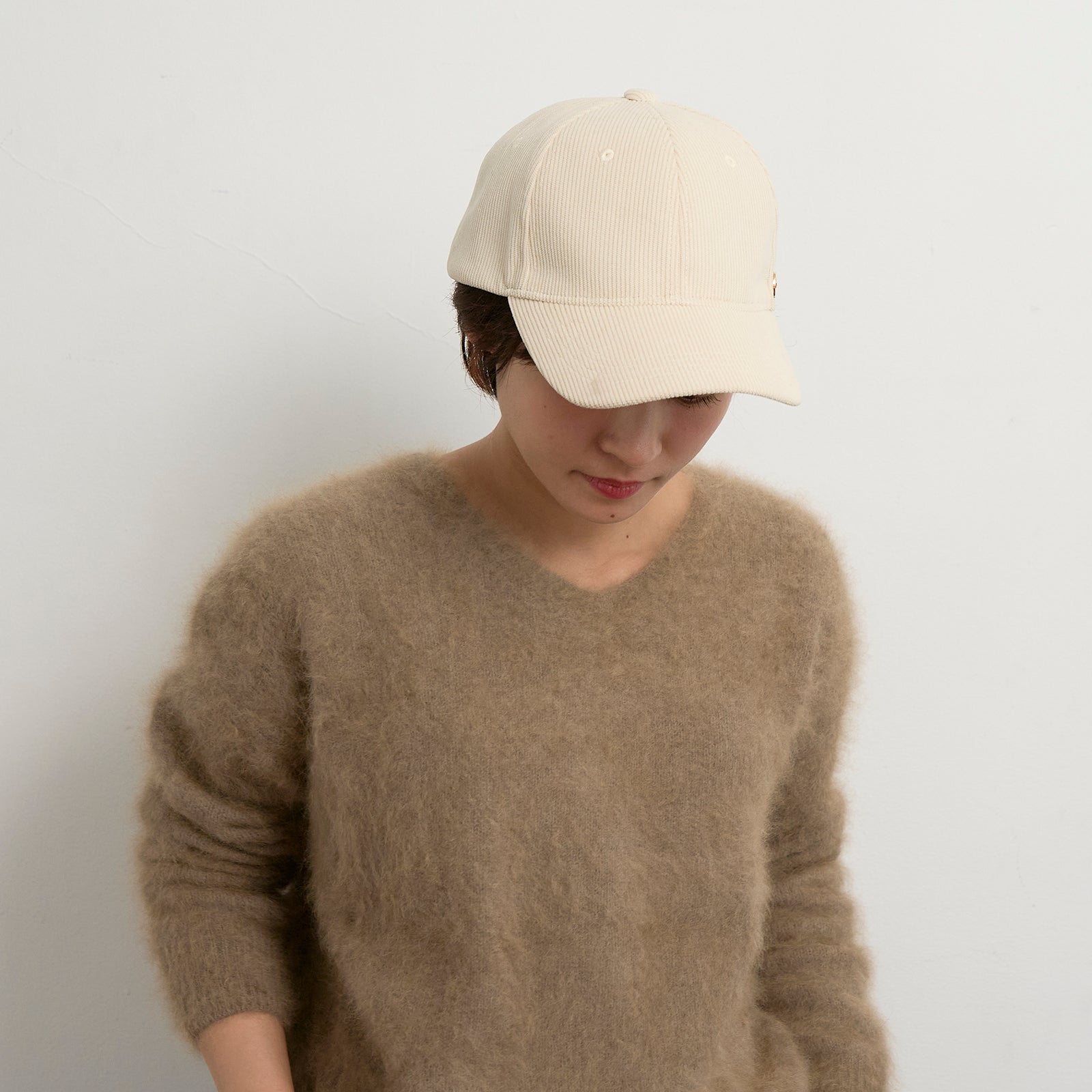 コーデュロイキャップ