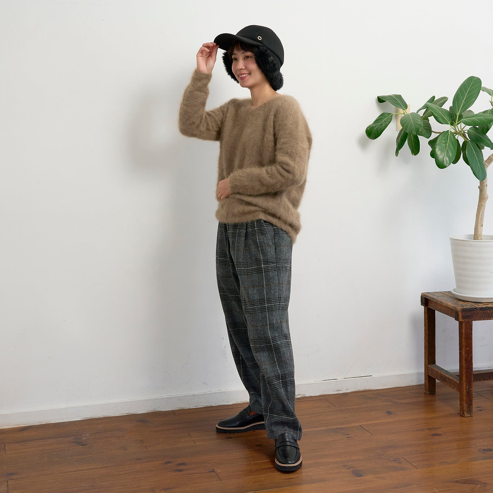 イヤフラップキャップ