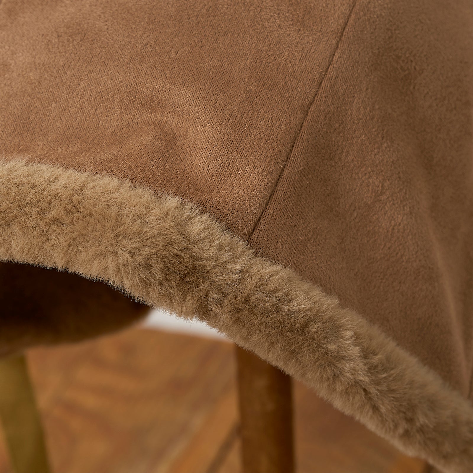 スエードボンネットフード